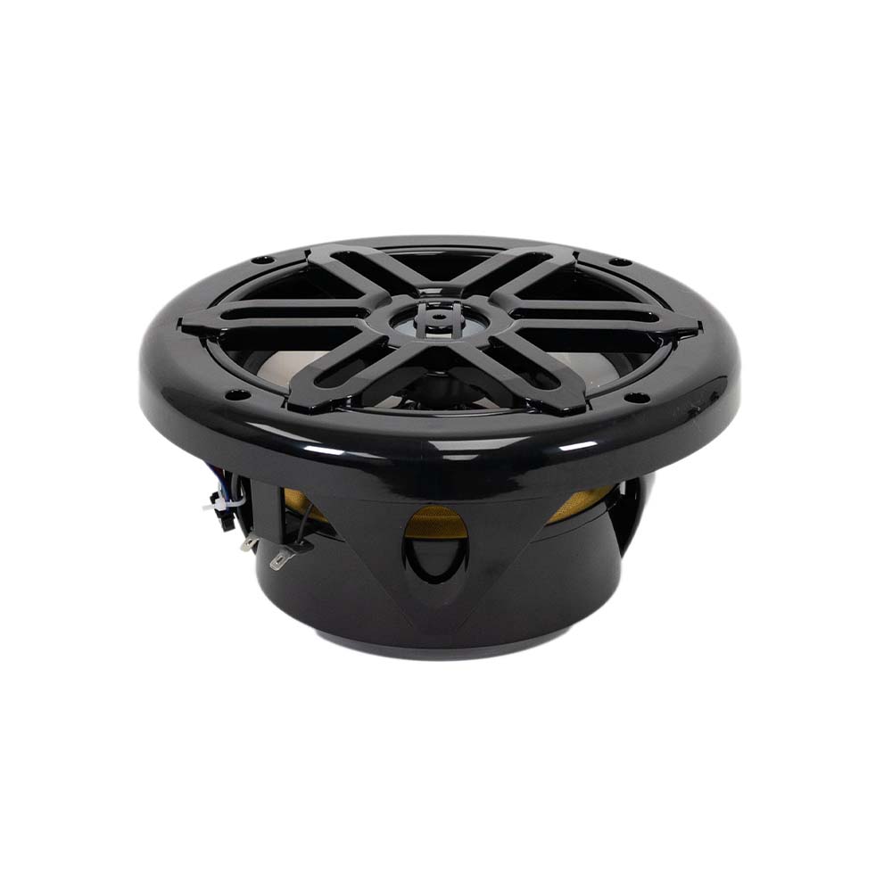 SA-08M01B-RGB - Pair of Black 8 Inch 200 Watt 2-Way Waterproof Boat/Marine  Speakers with RGB Lights