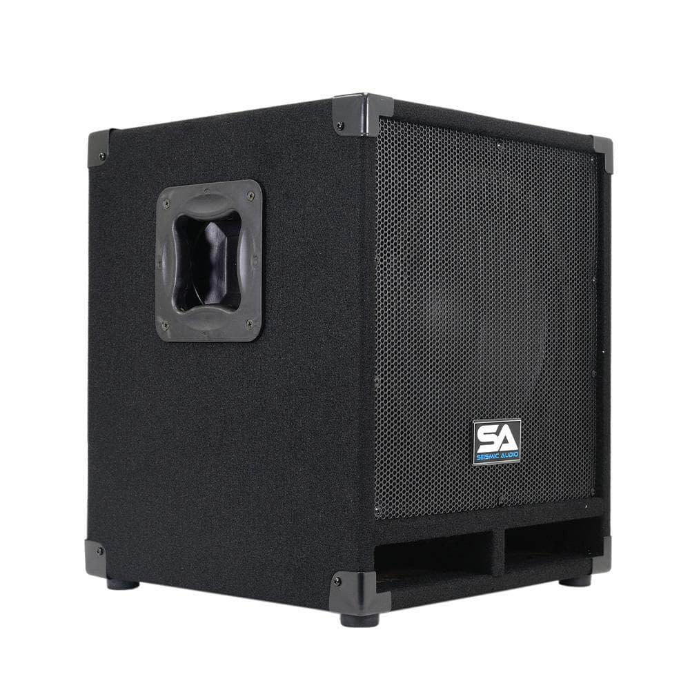 Pair of Powered 12 Inch Subwoofer Bass Cabinets | Active 15 Inch