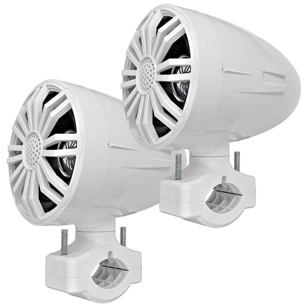 White 3.5 inch Waterproof Stereo System Speakers for Marine, ATV