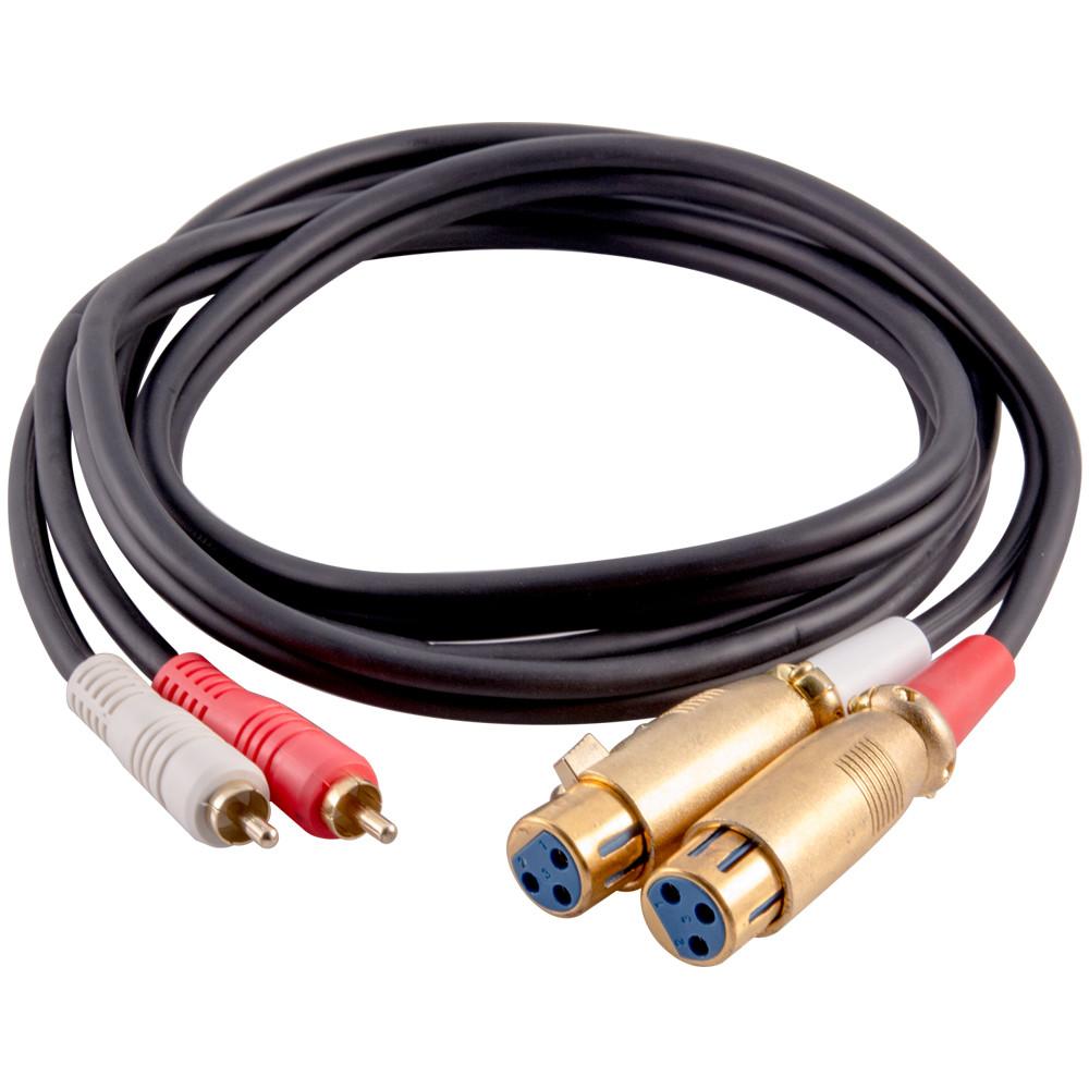 6 Single RCA-Male - Dual RCA-Female Connector — Primus Cable
