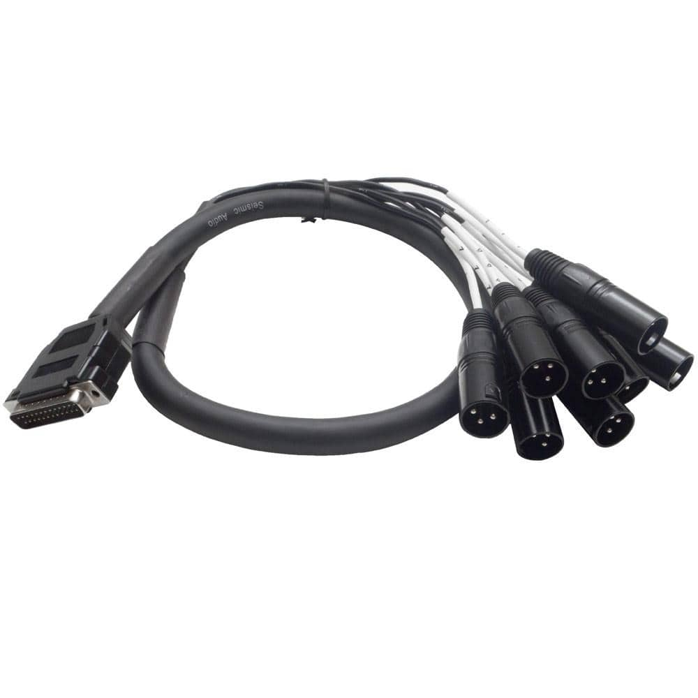 SA-DB8XM3 - DB25 to 8 Channel XLR Male 3 Feet